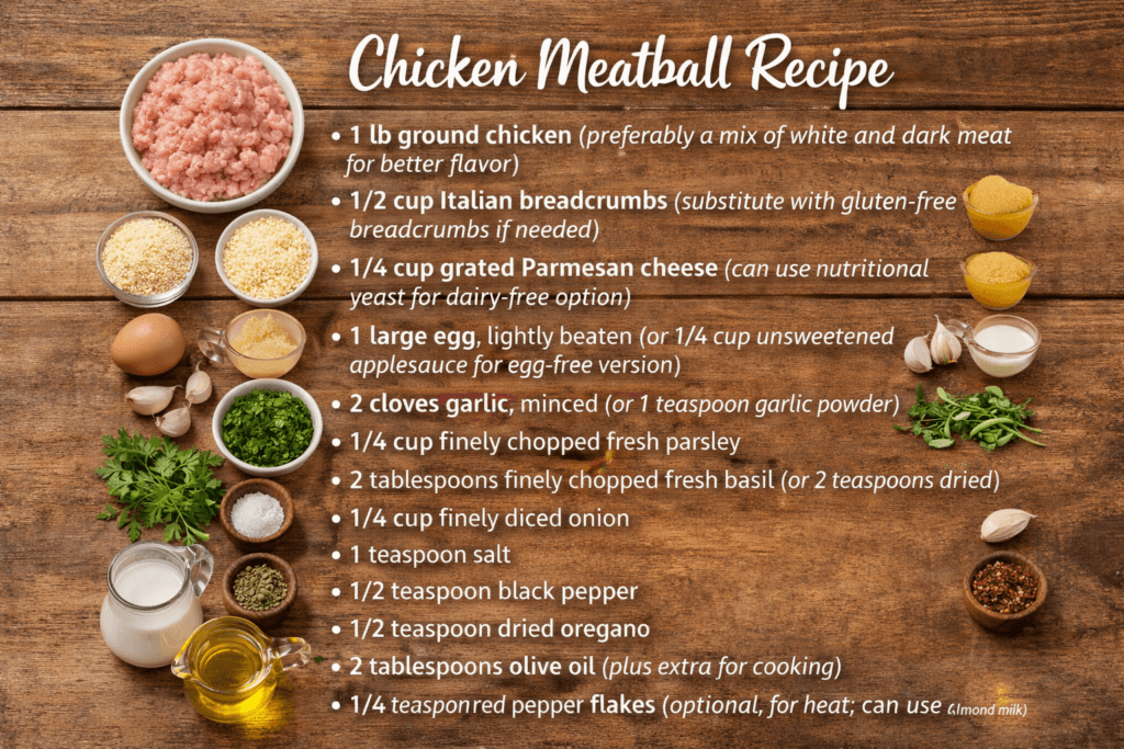 chicken meatball recipe